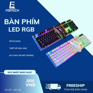 BP03- Bàn phím và chuột trong suốt phát sáng