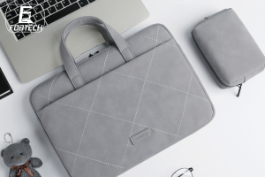 túi chống sốc laptop xám