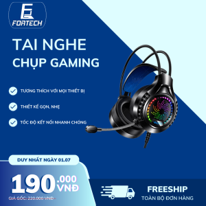 Tai nghe chụp tai PKSMART x Q7 gaming cao cấp, có mic, chống ồn, led đẹp lung linh, tai nghe lắp đặt phòng game