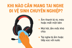 vệ sinh tai nghe gaming